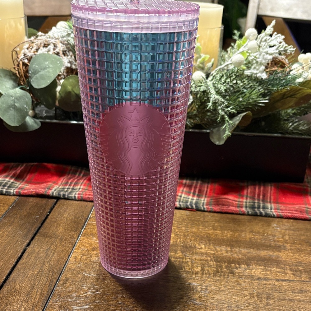 Starbucks Iridescent Pink and Blue Tumbler
